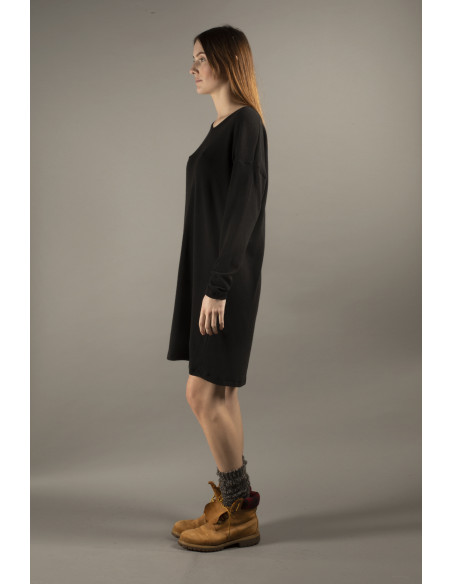 Robe courte LION en maille noire