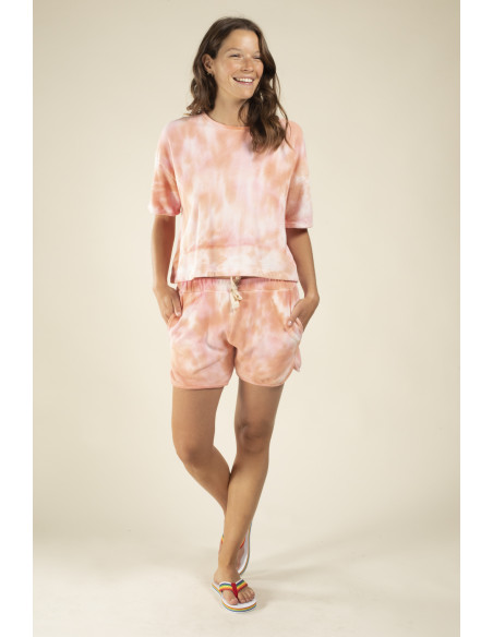 Top TOMEN tie and dye rose