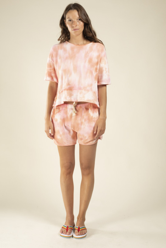Top TOMEN tie and dye rose
