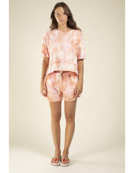 Top TOMEN tie and dye rose