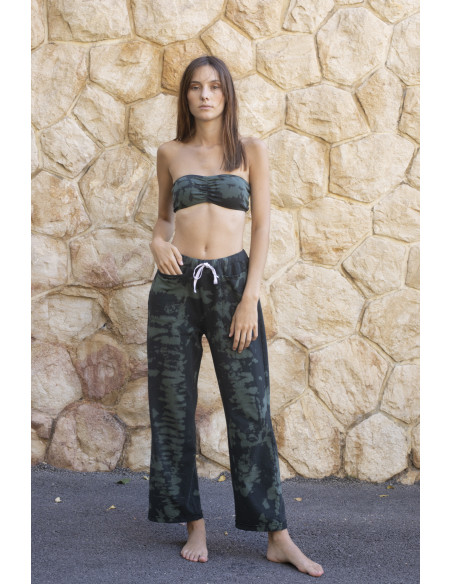 Bandeau tie & dye algae